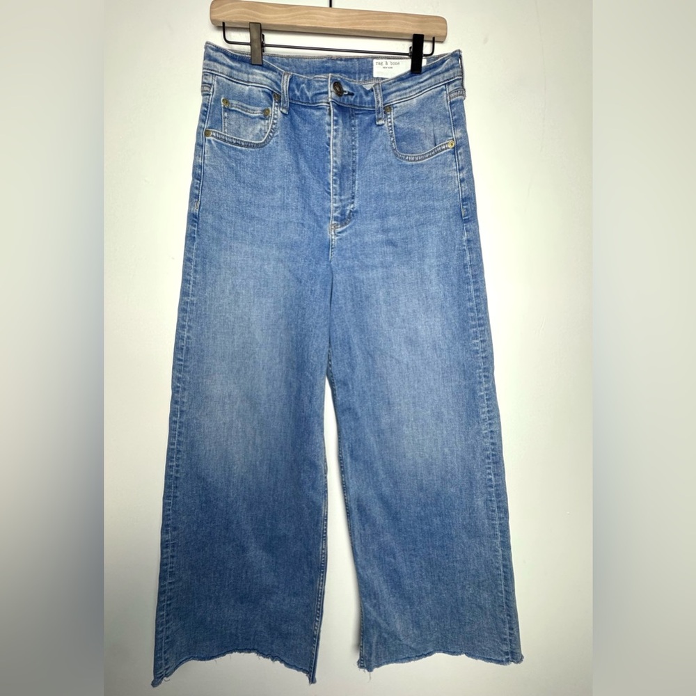 rag & bone
Sofie High-Rise Wide-Leg Cropped Jeans 30 - Picture 2 of 14